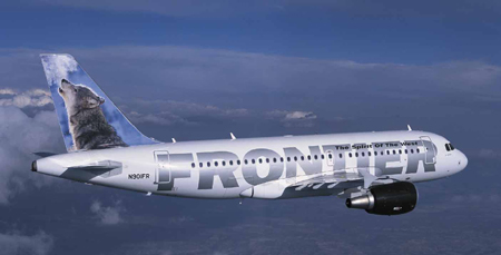 frontier plane with wolf on tail