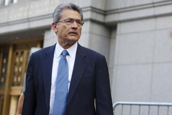 Former Goldman Sachs Group Inc board member Rajat Gupta leaves Manhattan Federal Court in New York