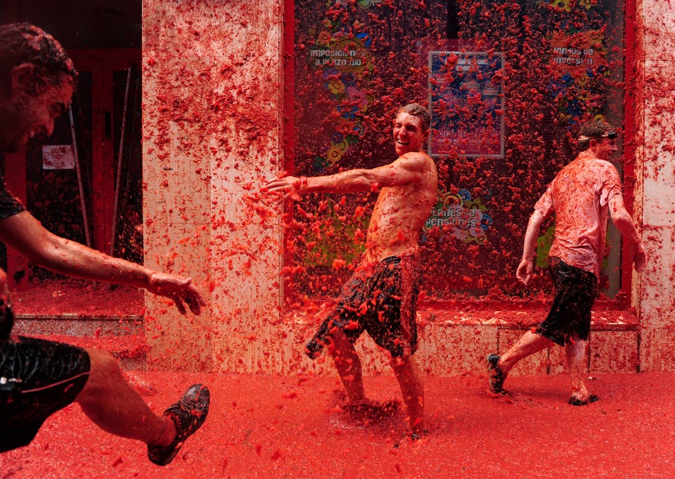 The World's Biggest Tomato Fight At Tomatina Festival