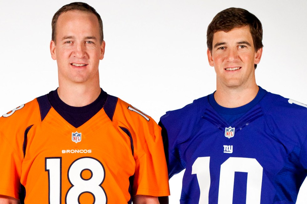 Deion Sanders, Peyton Manning, Eli Manning