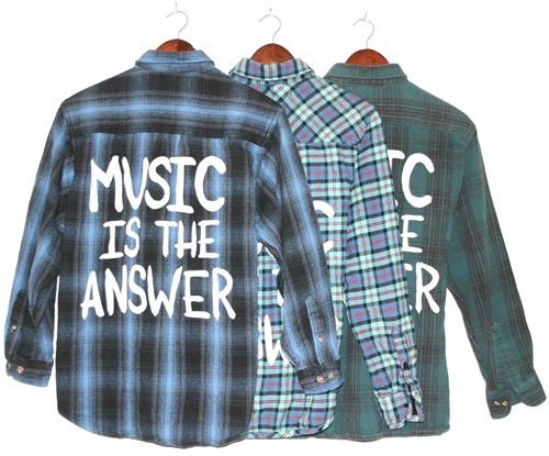 MUSIC FLANNEL COOL-2